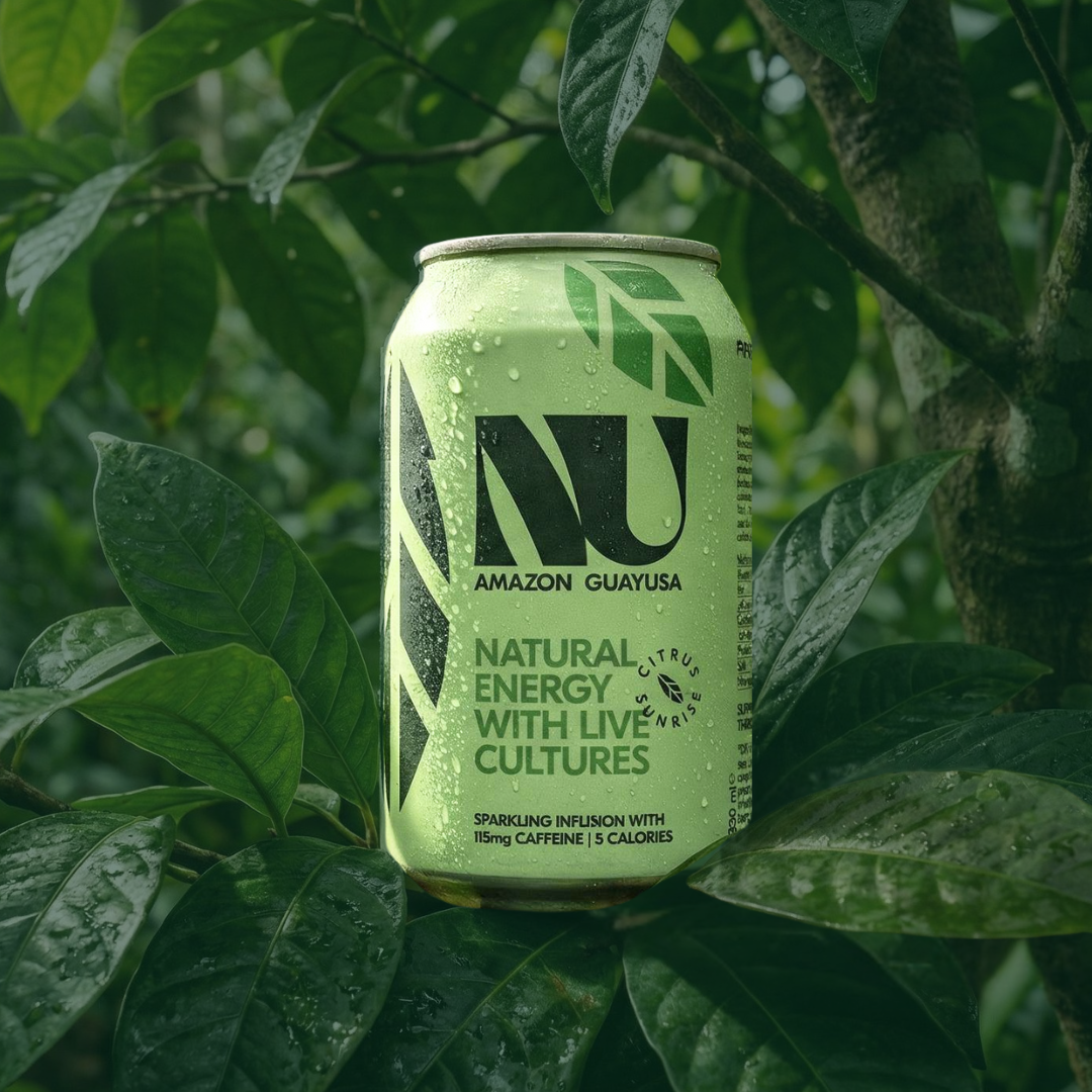 Citrus Sunrise: Natural Energy Drink with Live Cultures